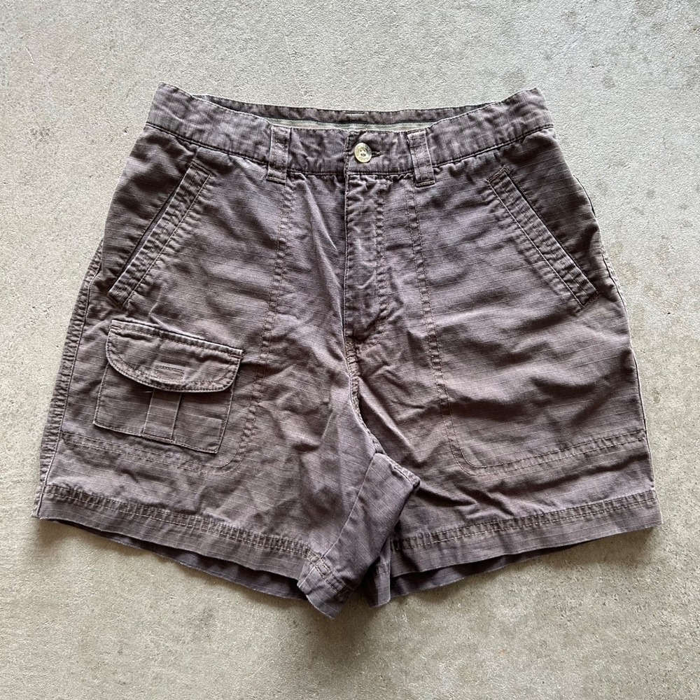 Columbia Cargo Shorts Womens Size 4 Brown Ripstop Hiking Outdoor 5" Inseam